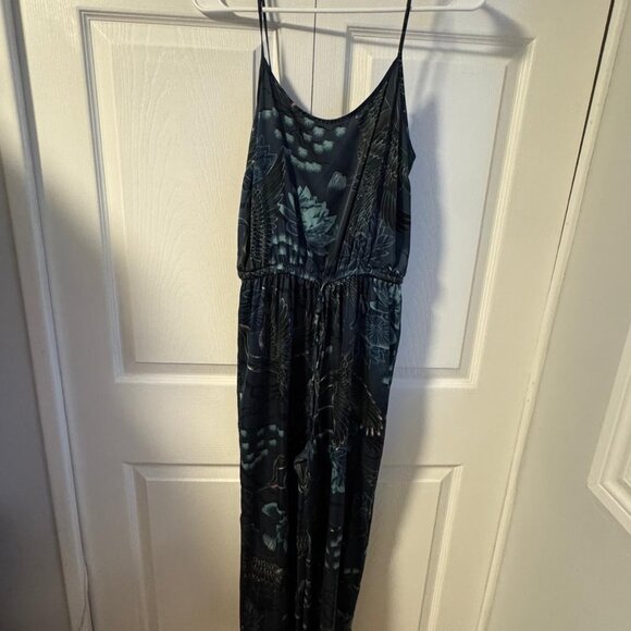 Satin Printed Jumpsuits and Kimono - Picture 4 of 6